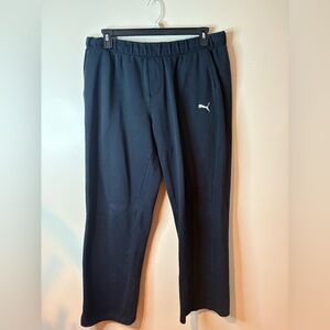 Puma Black Wide Leg Sweatpants NWOT